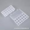 Caja de Plástico Transparente Pequeña Desmontable de 18 Compartimentos Caja de Almacenamiento para Equipo de Pesca Limpiaparabrisas Joyería Cuentas Ferretería Componentes Herramientas Papelería