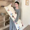 Almofada longa de veludo de leite, projetada para dormir de lado, almofada para abraçar as pernas, almofada de cabeceira para adultos, almofada de sofá removível e lavável, atacado