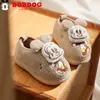 Pantuflas de Algodón para Niños Bobodou Antideslizantes Lindos de Dibujos Animados Cálidas Zapatos de Algodón Invierno Interior Hogar Pantuflas de Algodón para Niños Pequeños Al Por Mayor