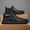 Sapatos Masculinos Britânicos Retrô Botas Martin Botas de Couro Masculinas Antiderrapantes Resistentes ao Desgaste Confortáveis Sapatos de Trabalho Novos Outono 2025