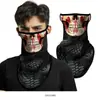 Máscara facial de triángulo colgante para oreja con patrón Mang de camuflaje de Spider-Man, bufanda de verano para protección solar de calavera de motocicleta al aire libre