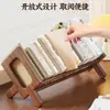 Soporte de Libro de Madera Estante de Almacenamiento de Escritorio Estante Lateral para Escritorio de Estudiante Soporte de Libro para Leer Junto a la Ventana Estante para Libros Ilustrados de Ventana Abuhardillada