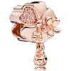Nova pulseira câmera Panjia série Ouro Rosa contas contas com contas olho de gato balão de ar quente