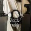 Bolsa Pequeña Plisada de Verano para Mujer, Bolso Cruzado Versátil de Nueva Moda, Bolso de Mano para Axila tipo Nube, Bolso Tote Pequeño