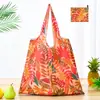 Bolsa de compras plegable de gran capacidad, bolso de mano portátil para supermercado, impresión de logotipo, bolsa de almacenamiento 190T, directo de fábrica