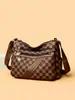 Bolsa Tote de Couro Macio de Alta Qualidade, Multicamadas, Grande Capacidade, para Mulheres, Nova Coleção Outono/Inverno 2025, Bolsa de Ombro/Transversal para Mães de Meia-Idade