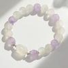 Pulseira de Pedra da Lua Natural Feminina Pulseira de Cristal Fofa de Lichia Coelho Congelado para Presentes de Namorada