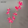 Orquídea de galho alto com vento e chuva flor de simulação layout de auditório de casamento flor guia de estrada alta fileira de flores decoração de casa com flores flor artificial comércio exterior