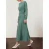 Estilo Criativo 2026 Início do Outono Casual Street Fashion Suéter Gola Redonda Vestido Saia Linha A