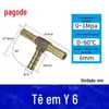 Conector Pagode Todo em Cobre Mangueira Pcf Gás Natural Tubo de Combustível Rosca Interna e Externa Porta de Conversão para PC Acessórios Multifuncionais