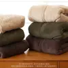 Pijama para Hombre Kexika con Cuello Alto y Cremallera Set de Felpa Gruesa Otoño e Invierno Peluche Largo Ropa de Casa Casual Se Puede Usar Afuera