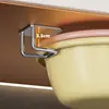 Prateleira de Armazenamento de Aço Inoxidável com Suporte Autoadesivo, Prateleiras Organizadoras para Lavatório de Banheiro sem Furos, Suporte para Esponja de Cozinha