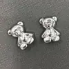 Metal Plata Dorado Oso galvanizado diy hecho a mano acrílico estéreo pendientes accesorios para el cabello carcasa de teléfono móvil material venta al por mayor