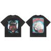 Transfronterizo 2026 Verano Nueva Marca Europea y Americana de Moda Unisex Holgada Manga Corta Cuello Redondo Camiseta Retro Versátil Casual Manga Media