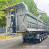 Exportación Transfronteriza de Semirremolques Volquete en U, Camiones Volquete de 6 Ejes, Semirremolques de Transporte Tipo Caja con Elevación de Eje Delantero
