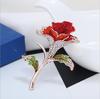 AliExpress ebay Explosões Broche Rosa High-end strass Corsage Personalizado Vestuário Pin Acessórios