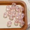 14mm material acrílico ab cor mágica gelo através de oval frisado pulseira brincos diy jóias acessórios material atacado