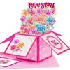 Mariposa de Colores 3D Caja Creativa Pop-Up 3D Tarjeta de Felicitación Día de San Valentín Día de la Madre Día del Maestro Cumpleaños Deseo