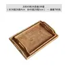 Bandeja de té rectangular hecha a mano de ratán para el hogar, bandeja de té con drenaje, bandeja para burbujas secas, bandeja de almacenamiento de joyas, bandeja de té, bandeja de almacenamiento de té