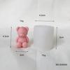 Estilo K de Molde de Urso Urso Gordo Vela Molde de Silicone DIY Aromaterapia Gesso Ornamento Urso Sentado 8304