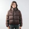 Siyu de invierno nuevo abrigo de pan de color liso pequeño de invierno chaqueta de plumón engrosada abrigo de plumón de pato blanco cálido para mujer
