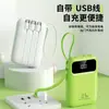 Carregador Portátil 20000mAh Transfronteiriço Carregamento Super Rápido com Cabo Grande Capacidade Power Bank Móvel Presente Impressão de Logo