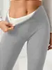 Fornecimento Exclusivo Transfronteiriço de Leggings Grossas com Forro de Lã de Cordeiro para Mulheres, Calças Apertadas de Cintura Alta para Outono e Inverno, Calças Térmicas, Calças de Yoga, Estilo Europeu e Americano
