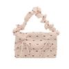 Bolso Único Texturizado para Axila para Mujer, Nuevo Bolso de Hombro de Moda Verano 2026 con Lazo, Bolso de Mano Pequeño Plegado para Niñas