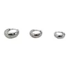 Pendientes de Cobre Ecológicos Simples Versátiles Parte Superior Estrecha Parte Inferior Ancha Aros Lisos Cuidado del Oído Moda Pendientes Circulares Aros para Orejas