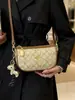 Bolso bandolera para mujer 2026 nuevo casual moda ligero versátil tipo sillín con un toque de alta gama, diseño estampado