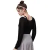 Top de Ropa de Yoga de Alta Gama Yidi, Cubierta Deportiva de Secado Rápido de Manga Larga para Entrenamiento de Pilates y Fitness (Bustier No Incluido)