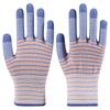 Guantes de trabajo de nailon con estampado de cebra, ligeros, transpirables, resistentes al desgaste, guantes de línea ligeros, protección industrial para las manos, fabricantes al por mayor
