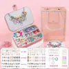 Pulsera de Cuentas Estilo Bohemio Kit para Hacer Manualidades Accesorios de Joyería Creativos Materiales con Caja de Regalo de Almacenamiento Portátil