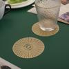 Posavasos de PVC para el Hogar Transfronterizo Caleidoscopio Individual Decoración para Restaurante de Té Tapete Aislante Anti-Escaldaduras Tapete para Mesa de Comedor Tienda de Ceniceros