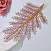 Tiara de Noiva Europeia e Americana, Tiara Macia de Luxo Acessível de Alta Qualidade Dourada Rosa com Diamantes, Acessórios de Headwear para Festas e Performances Dz110