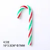 Decorações de bengala de doce de plástico para o Natal, Enfeites para árvore de Natal, Decorações para festa de Natal, Atacado do fabricante