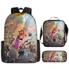 Mochila Escolar Transfronteriza Zootopia 2 para Niños, Bolso Cruzado de Dibujos Animados, Estuche Sencillo para Niños, Set de Tres Piezas, Venta al por Mayor a partir de una Pieza