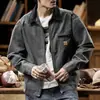 Jaqueta Pesada Americana Masculina Primavera e Outono 2026 Nova Retro Bonita Roupa de Trabalho Masculina Jaqueta Acolchoada Marca Tendência Top