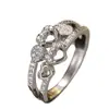 Anillo Hua Jie Xiaohongshu Estilo Hada Femenino para Mujer, Diseño de Corazón Hueco, Brillante, Anillo Más Vendido del Fabricante para el Día de San Valentín