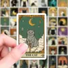 Compra Directa Transfronteriza [con Certificación Ce.Cpc] 50 Pegatinas Vintage Estilo Tarot, Pegatinas Retro de Gatos