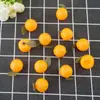 Modelo de fruta de plástico de simulación naranja naranja naranja mini hoja de naranja modelo de verdura de fruta falsa naranja venta al por mayor