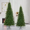 Árvore de Lápis de PVC Árvore Fina 1.8m Árvore de Natal Decorações de Natal Árvore Artificial Verde Ornamentos Decorativos para Shopping