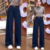 Pantalones de Pierna Ancha de Cintura Alta Otoño 2026 para Mujer Sueltos Adelgazantes Versátiles Casuales Pantalones Cortos Talla Grande Pantalones de Pierna Recta
