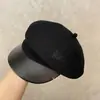 Chapéu Equestre Estilo Japonês com Aba Inclinada e Borda de Couro Costurada Chapéu de Primavera e Verão Respirável Artístico Retrô Mostra o Rosto Pequeno Grande Head Wrap Chapéu de Boia