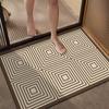 Tapetes de Piso Absorbentes para Baño, Alfombras Gruesas de Felpa para Baño, Tapetes para Pies para Puerta de Baño en Casa, Tapetes Antideslizantes para Baño