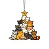 Colgante Decorativo de Pájaro Plano de Acrílico para Árbol de Navidad, Decoración del Hogar, Nuevo Producto Transfronterizo