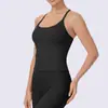 Top de Tirantes Finos con Cuello Halter para Fitness, Hermoso Diseño en la Espalda, Sensación de Segunda Piel, Sujetador Deportivo para Correr para Mujer, Secado Rápido, Camisola de Yoga a Prueba de Impactos