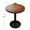 Juego de mesa y sillas de cafetería retro americano, mesa y sillas de bar y taberna, mesa y sillas de comedor de madera maciza para bar lounge y restaurante occidental de moda