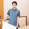 Roupas de trabalho para limpeza manga curta feminina propriedade de hotel roupas de trabalho faxineira de quarto de hotel tia uniforme de verão PA