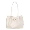 Bolso Tote de Tejido de Moda de Este Año para Mujer, Nuevo Estilo Primavera 2026, Bolso de Hombro Decorado con Cinturón, Bolso de Hombro a la Moda
